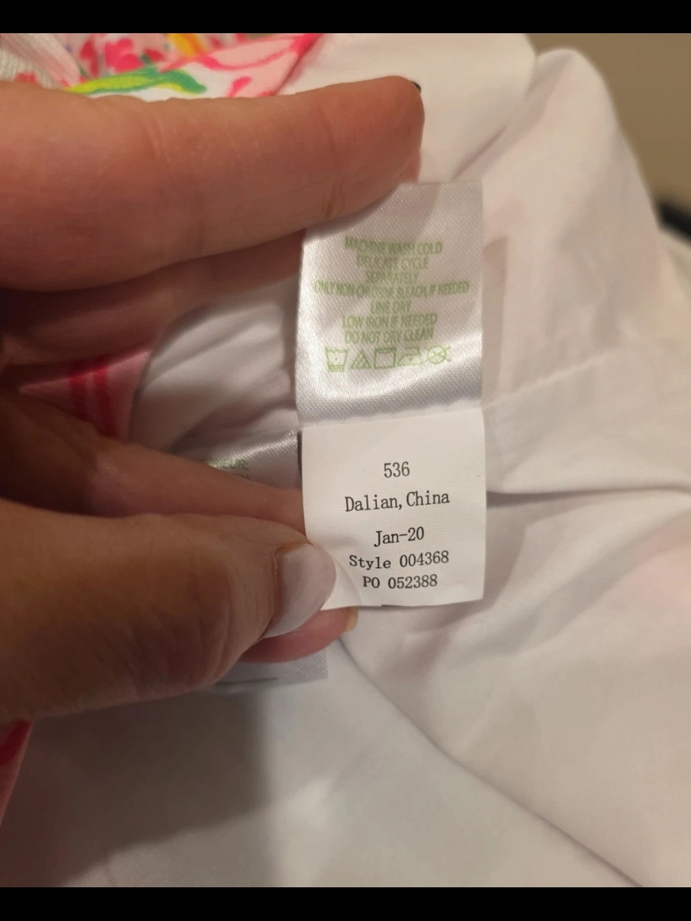 Lilly Pulitzer Multicolor Floral Shift Dress with White Scallop Trim - Picture 7 of 7